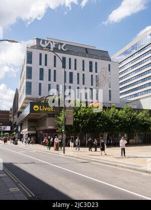 The Lyric Theatre, Lyric Square, King Street, Hammersmith, London, W6, England, UK Stock Photo