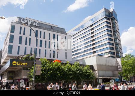 The Lyric Theatre, Lyric Square, King Street, Hammersmith, London, W6, England, UK Stock Photo