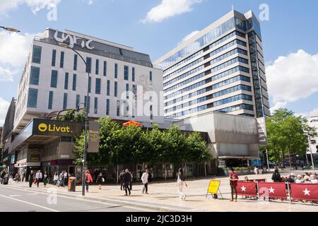 The Lyric Theatre, Lyric Square, King Street, Hammersmith, London, W6, England, UK Stock Photo