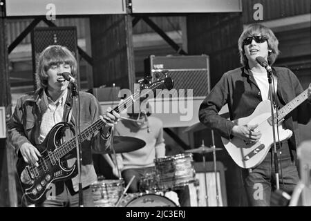 WALKER BROTHERS American pop group on Ready, Steady.Go ! in April 1965. Photo: Tony Gale Stock Photo