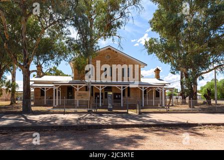 The court house building in Wilcannia, New South Wales Stock Photo