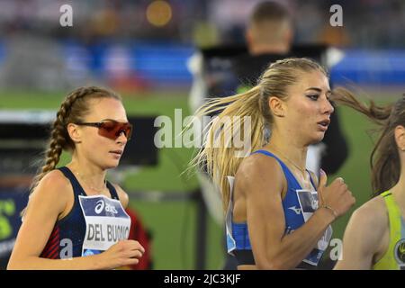 Rome, Italy. 09th June, 2022. SABBATINI Gaia (ITA) during Golden Gala Pietro Mennea, Diamond League, at Stadio Olimpico, 9th June 2022, Rome, Italy. Credit: Independent Photo Agency/Alamy Live News Stock Photo