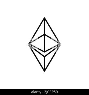 NFT token in crypto artwork. Banner Non-fungible token. NFT non fungible token in blockchain technology in digital crypto art. ERC20 cryptocurrency and art logo Stock Vector