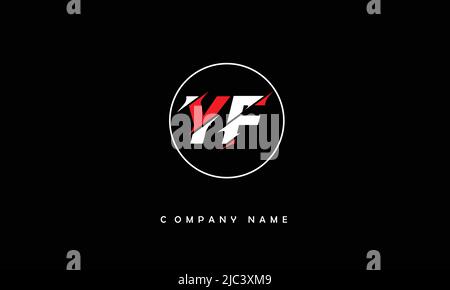 YF, FY Alphabets Letters Logo Monogram Stock Vector
