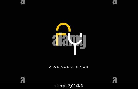 YF, FY Alphabets Letters Logo Monogram Stock Vector
