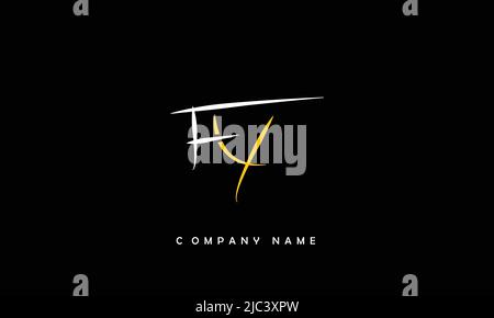 YF, FY Alphabets Letters Logo Monogram Stock Vector