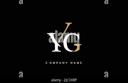 YG, GY Alphabets Letters Logo Monogram Stock Vector