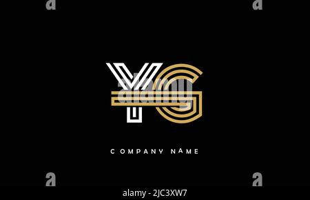 YG, GY Alphabets Letters Logo Monogram Stock Vector