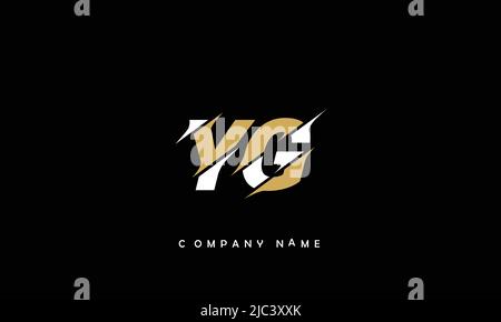 YG, GY Alphabets Letters Logo Monogram Stock Vector