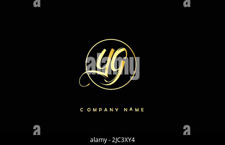 YG, GY Alphabets Letters Logo Monogram Stock Vector