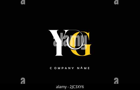 YG, GY Alphabets Letters Logo Monogram Stock Vector