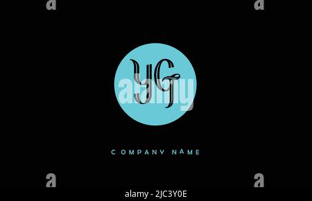 YG, GY Alphabets Letters Logo Monogram Stock Vector