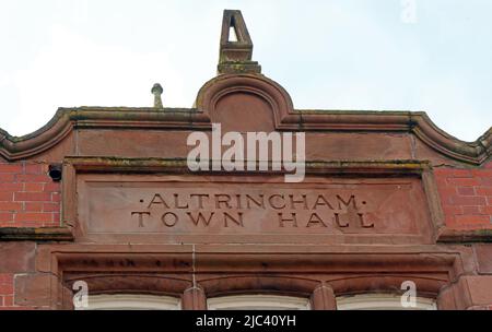 Altrincham Town Hall 1895, ex-Borough Council municipal building, 25 Market St, Altrincham, Greater Manchester, England, UK, WA14 1PF Stock Photo