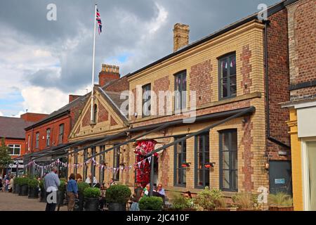 Conservative Club , at 48 Greenwood St, opposite the market, Altrincham, Trafford, Cheshire, England, UK, WA14 1RZ Stock Photo