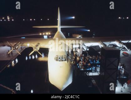 The Spruce Goose on display in Long Beach, California, United States of America Stock Photo