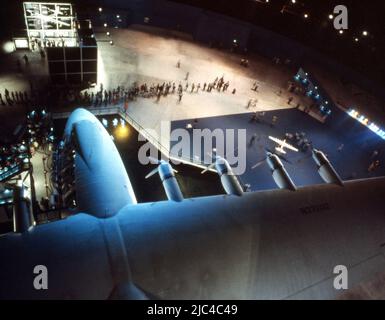 The Spruce Goose on display in Long Beach, California, United States of America Stock Photo