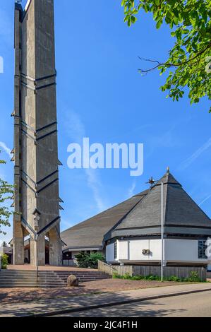 St. Hedwig, Roman Catholic parish church in the Thingers district, Kempten, Allgaeu, Bavaria, Germany Stock Photo