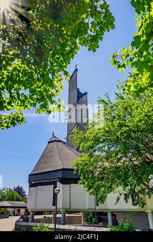 St. Hedwig, Roman Catholic parish church in the Thingers district, Kempten, Allgaeu, Bavaria, Germany Stock Photo