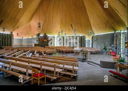 St. Hedwig, Roman Catholic parish church in the Thingers district, Kempten, Allgaeu, Bavaria, Germany Stock Photo