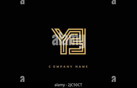 YE, EY Alphabets Letters Logo Monogram Stock Vector
