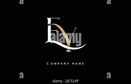 YE, EY Alphabets Letters Logo Monogram Stock Vector