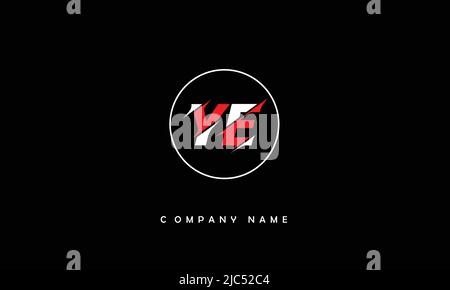 YE, EY Alphabets Letters Logo Monogram Stock Vector