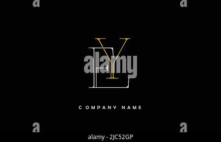YE, EY Alphabets Letters Logo Monogram Stock Vector