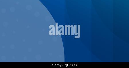 wide modern blue abstract background template, vector illustration Stock Vector