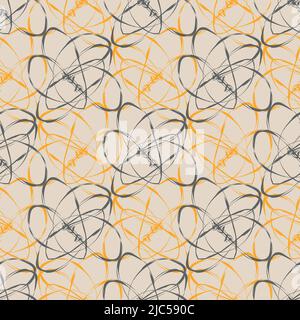 Abstract wild meadow flower weave texture seamless vector pattern ...