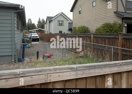 USA, Oregon, Bend, New Bend, Development Reed Market and 15th Street southwest corner,  2022 *** Local Caption ***  USA, Oregon, Bend, New Bend, docum Stock Photo