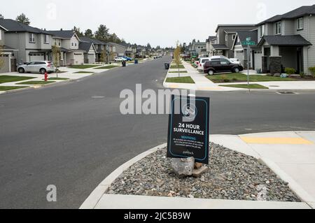 USA, Oregon, Bend, New Bend, Development Reed Market and 15th Street southwest corner,  Southeast Iron Horse LN, 2022 *** Local Caption ***  USA, Oreg Stock Photo