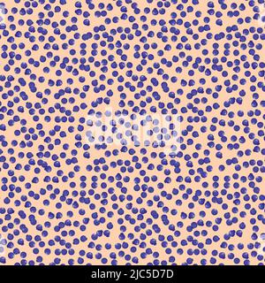 Seamless pattern with blueberry on color background. Natural fresh ripe tasty blueberries. Vector illustration for background, packaging, textile Stock Vector