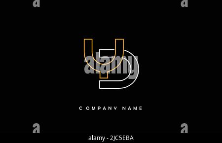 YD, DY Alphabets Letters Logo Monogram Stock Vector
