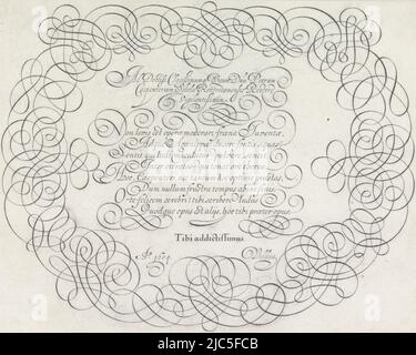Writing sample with the salutation: Ad doctiss. clarissismumq[ue] virum ...