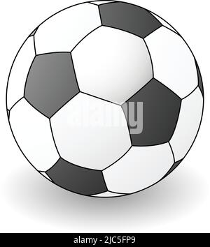 soccer ball isolated on white background - vector Stock Vector