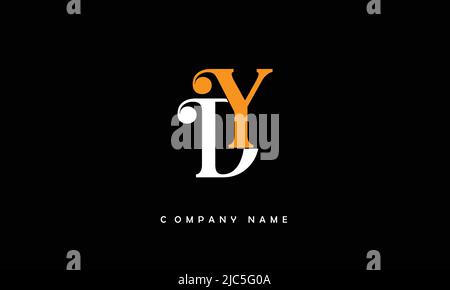 YD, DY Alphabets Letters Logo Monogram Stock Vector