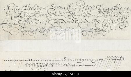 Two designs of writing examples: De Bastarde and the Dutch running ...