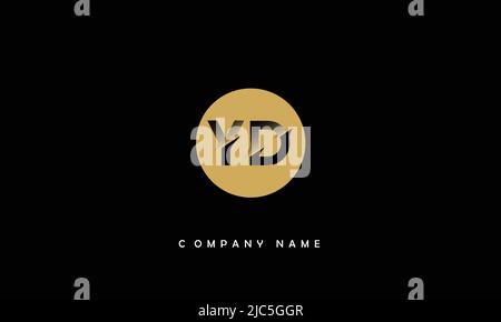 YD, DY Alphabets Letters Logo Monogram Stock Vector