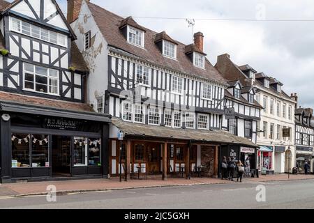 The Swan Inn on Hight street, Bridgnorth, Shropshire, England, UK. Stock Photo