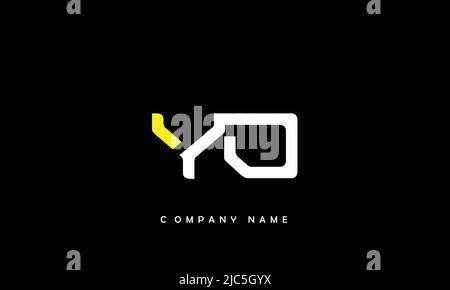 YD, DY Alphabets Letters Logo Monogram Stock Vector