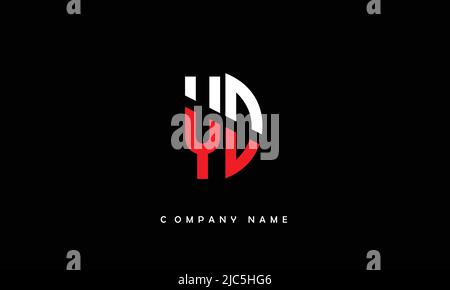 YD, DY Alphabets Letters Logo Monogram Stock Vector