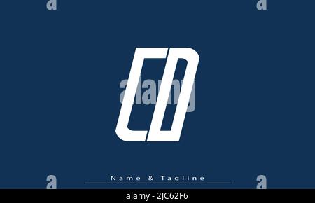 Alphabet letters Initials Monogram logo CD , DC Stock Vector