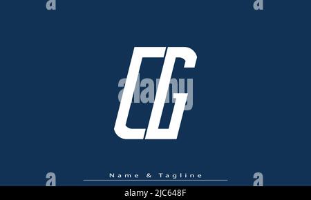 Alphabet letters Initials Monogram logo CG , GC Stock Vector