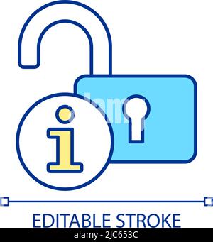 Available information RGB color icon Stock Vector