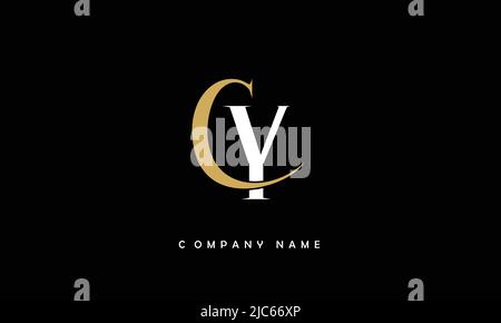 YC, CY Alphabets Letters Logo Monogram Stock Vector