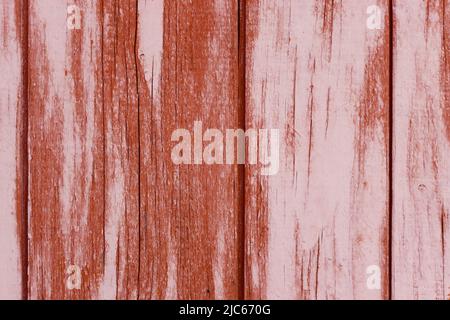 Wooden background painted red Stock Photo