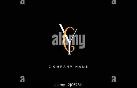 YC, CY Alphabets Letters Logo Monogram Stock Vector