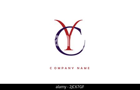YC, CY Alphabets Letters Logo Monogram Stock Vector