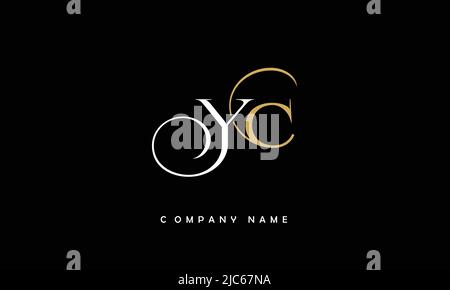 YC, CY Alphabets Letters Logo Monogram Stock Vector