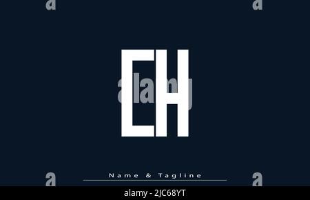 Alphabet letters Initials Monogram logo CH , HC Stock Vector